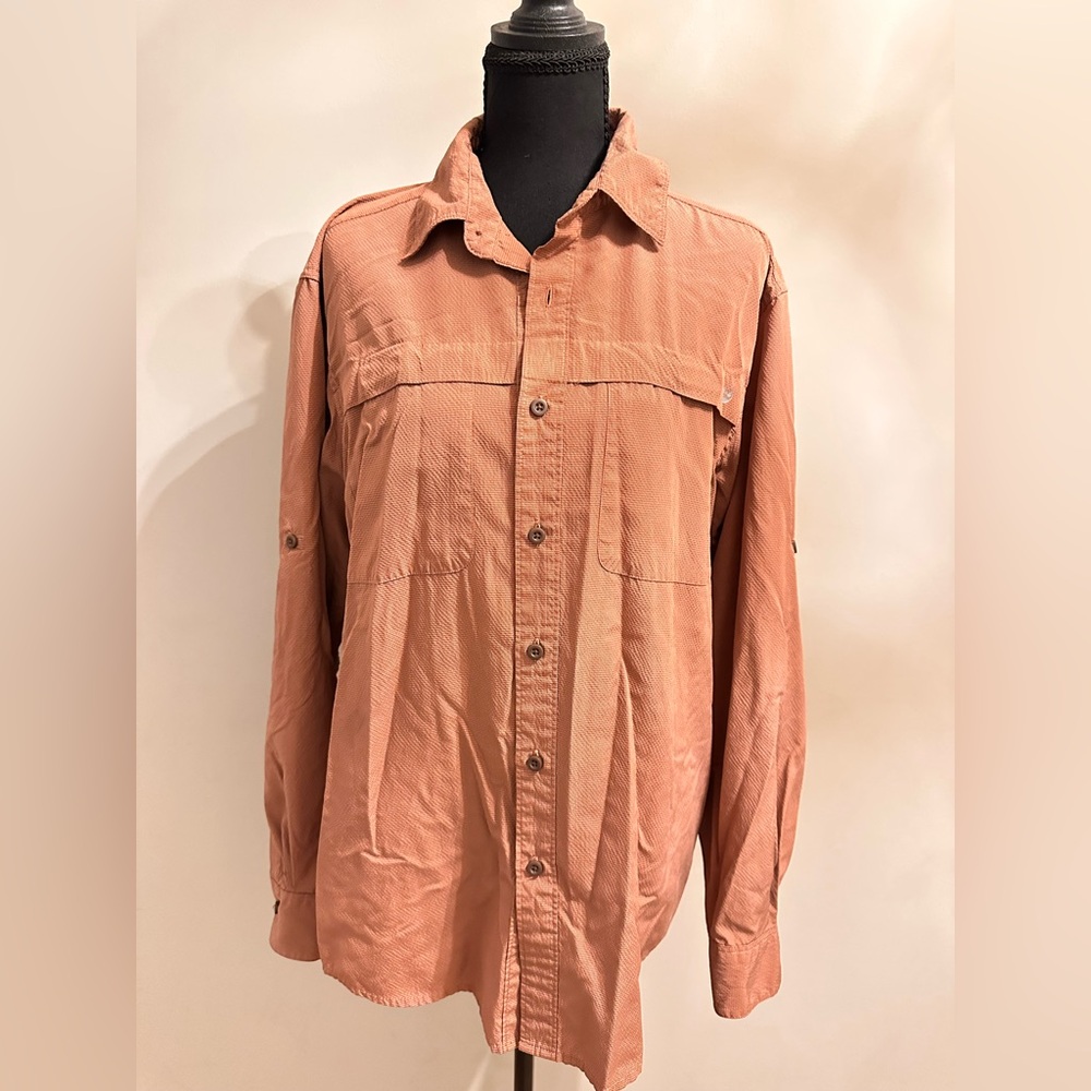 Wrangler Rust Button-Up Shirt